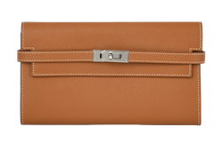 Hermes Kelly Wallet, Epsom, Gold, D (2019), 3*